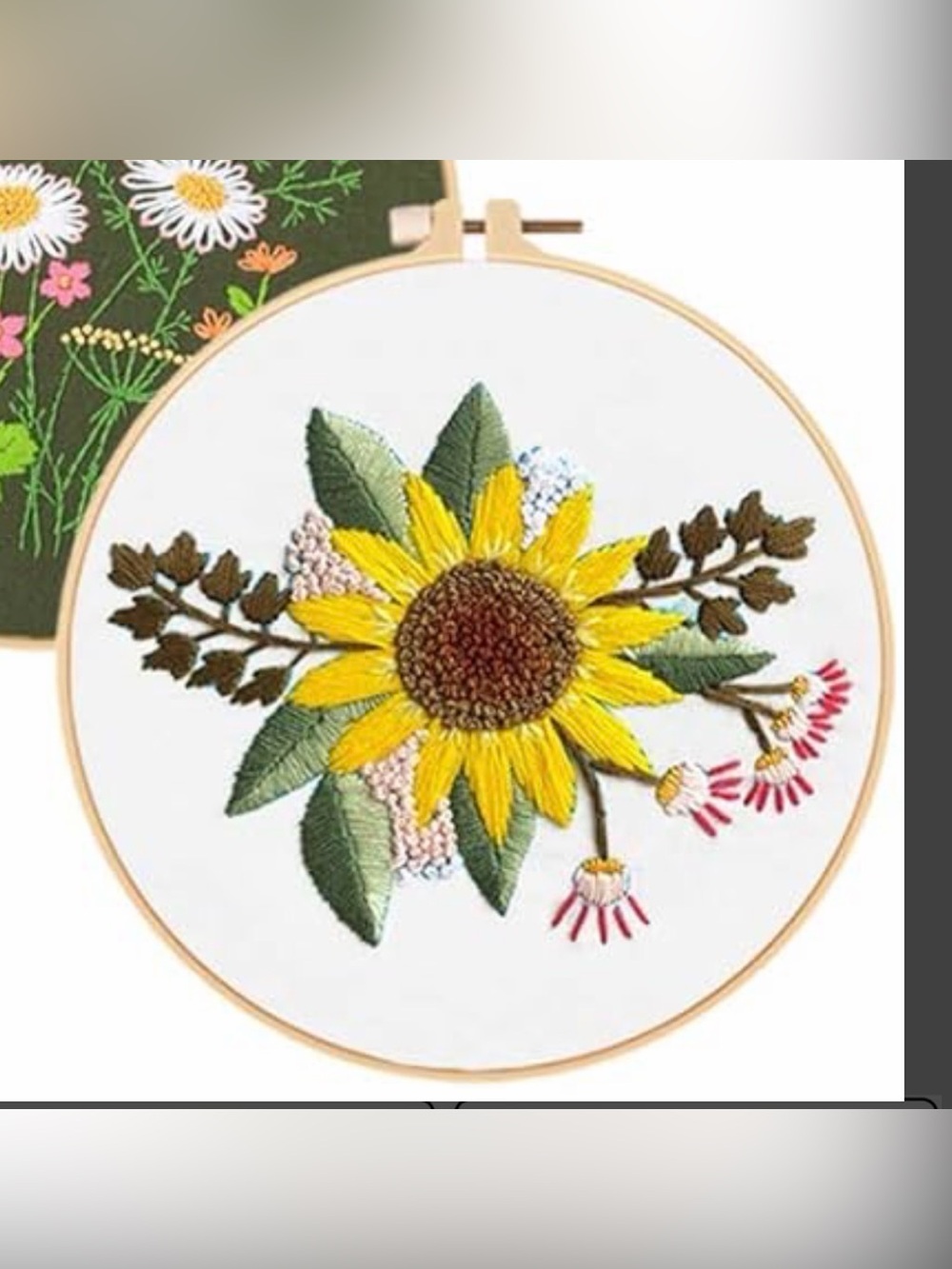 Sunflower Embroidery DIY Kit